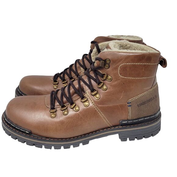 Union Bay Brown Boots UB617 Lace Up Lined Mens size 12 NEW without Box